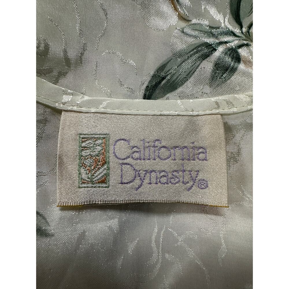 Vintage California Dynasty Medium 100% Polyester Floral Nightgown and Robe Set - Picture 3 of 16